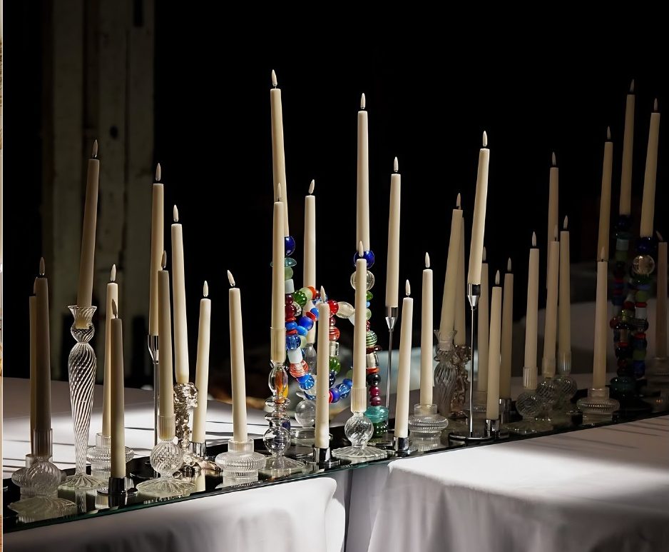 Candlelit table