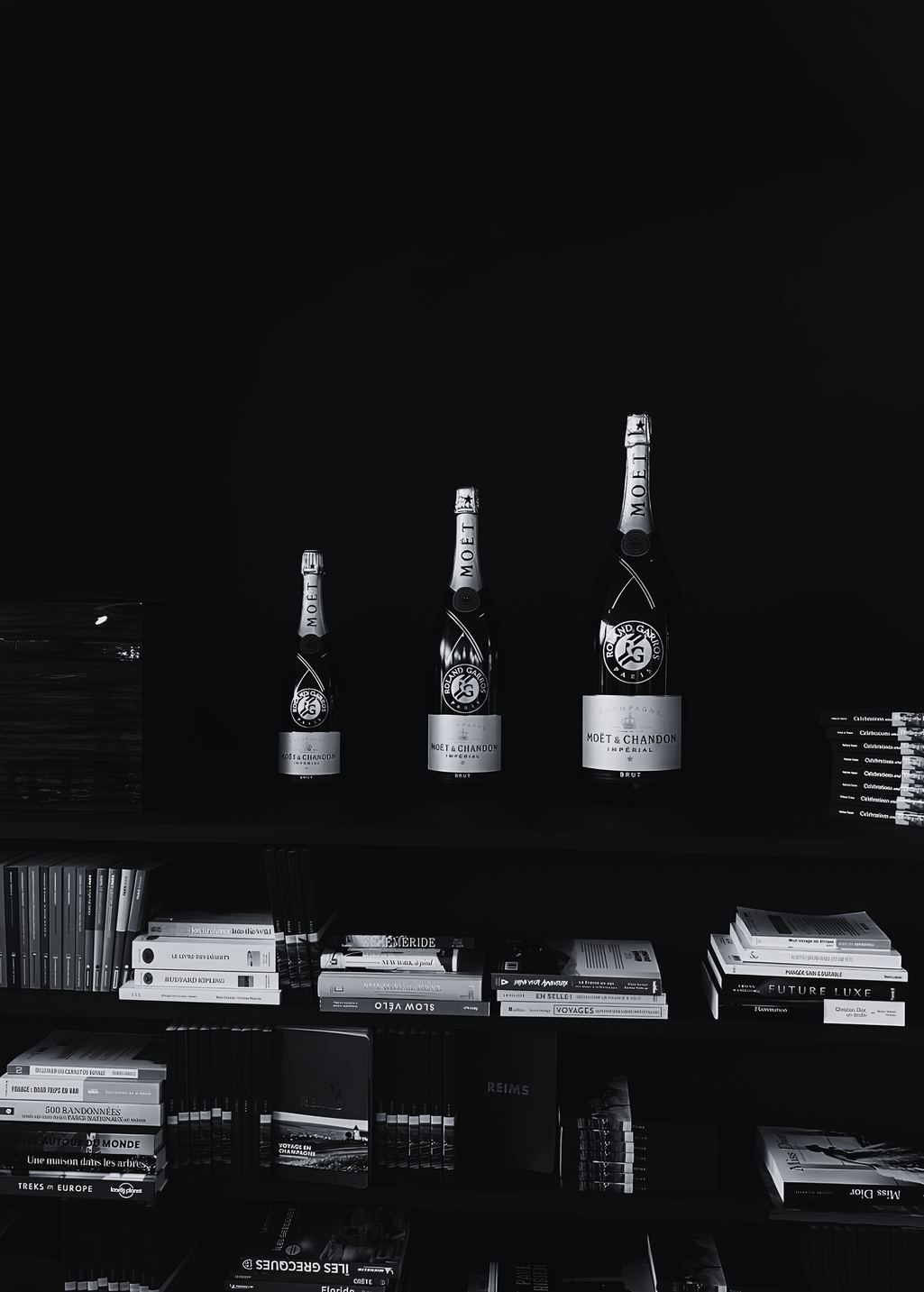 Champagne bottles