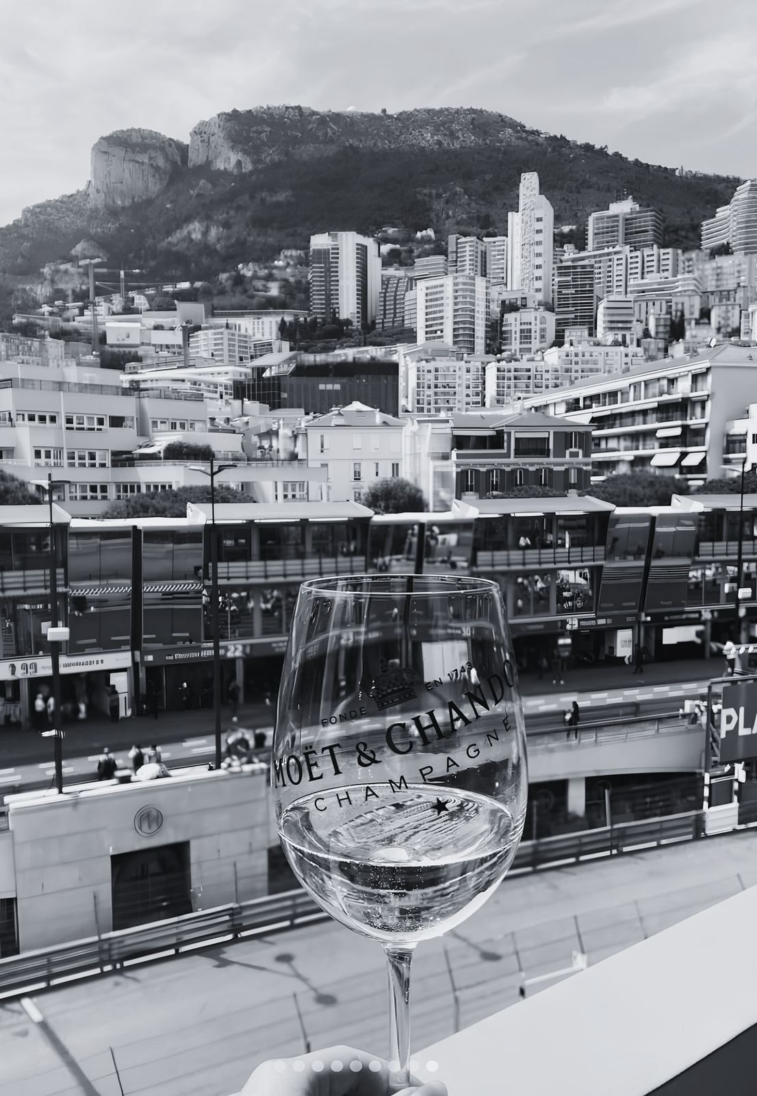 Monaco seen through a Moët glass
