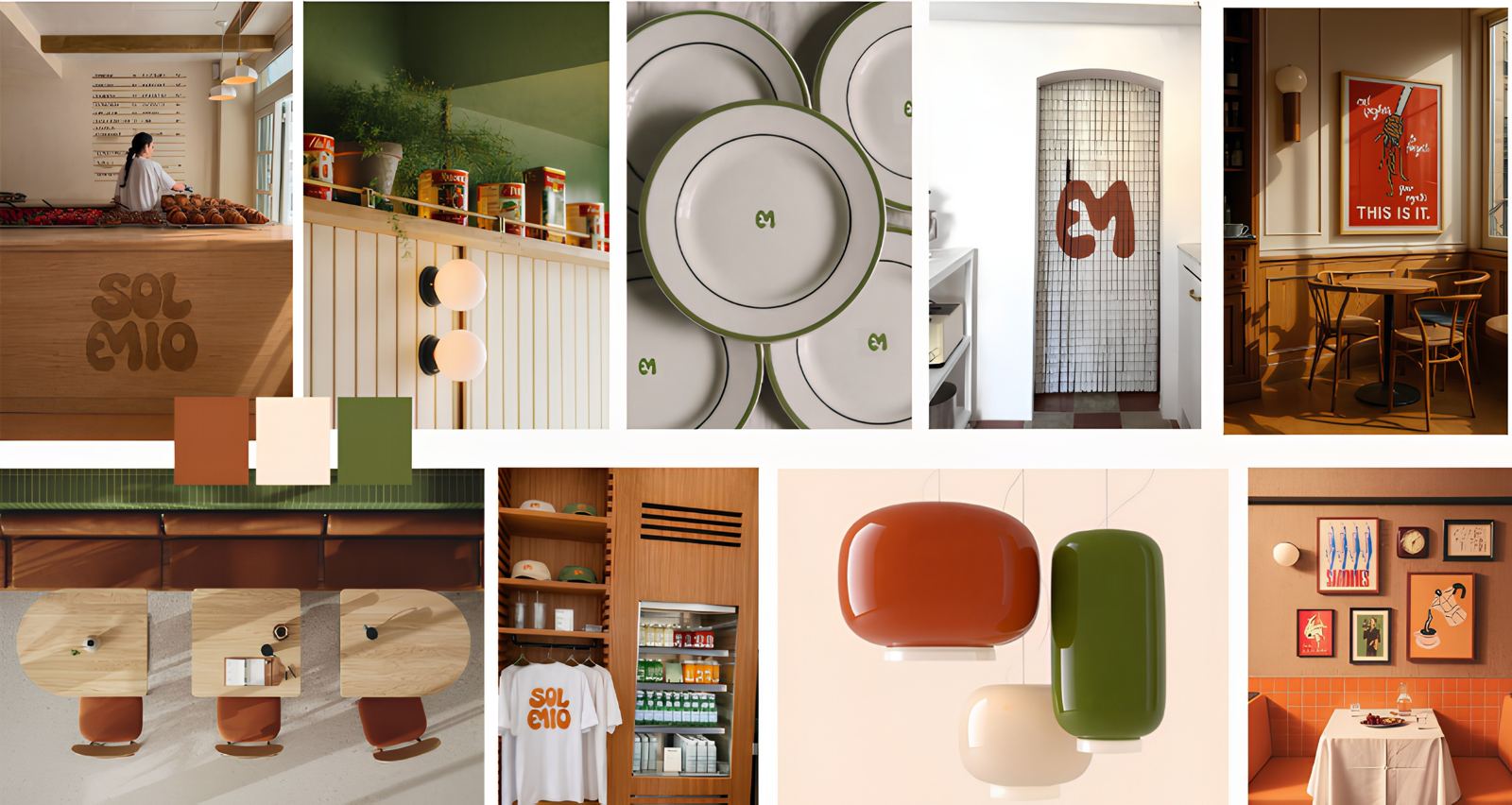 Sol Mio restaurant concept board