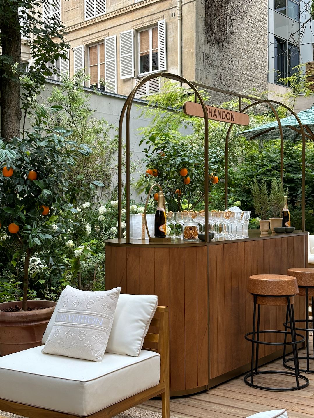 Pavillon LVMH garden terrace