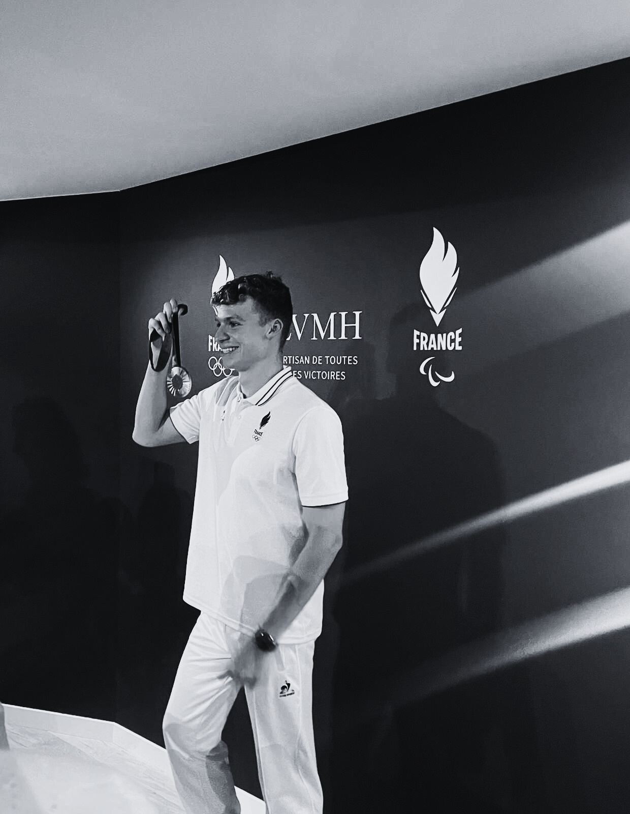 Athlete at the LVMH pavilion